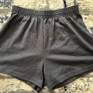 black cotton shorts